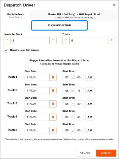 02 Unassigned Loads